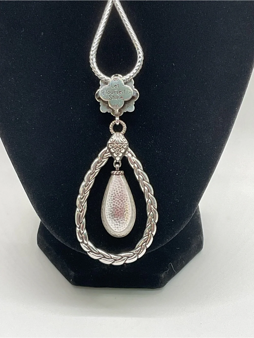 Brighton Let Yourself Shine Silver-Plated Teardrop Pendant Necklace